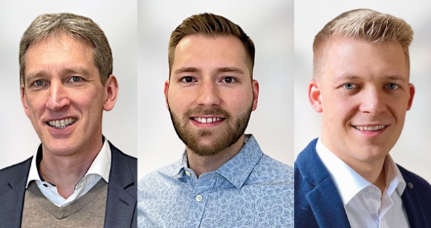 Der Kundenservice von morgen - v.l.: Prof. Dr.-Ing. Stefan Schweiger, Simon Oed und Julian Kemmer (alle HTWG Konstanz) - Quelle: Julian Kemmer